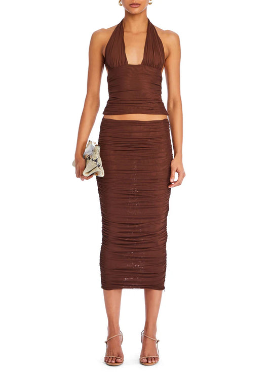 Seroya Mesh Ruched Set